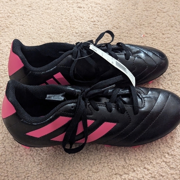 Adidas Goletto VII FG J Youth Soccer Cleats Black Pink Size 4.5 Youth - Picture 6 of 11